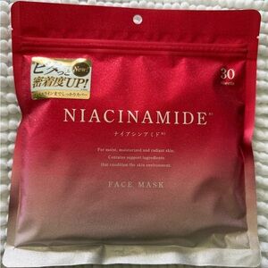 Niacinimide Japanese Facial Face Masks 30 Sheets -Brand New
